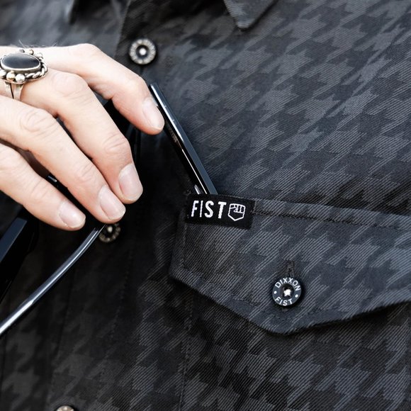 Dixxon Flannel x FIST 3.0 HOUNDSTOOTH Collab Flannel Shirt - Men's M - Picture 4 of 10